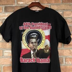 Barack Obama Rap Style T-Shirt Size Large‎